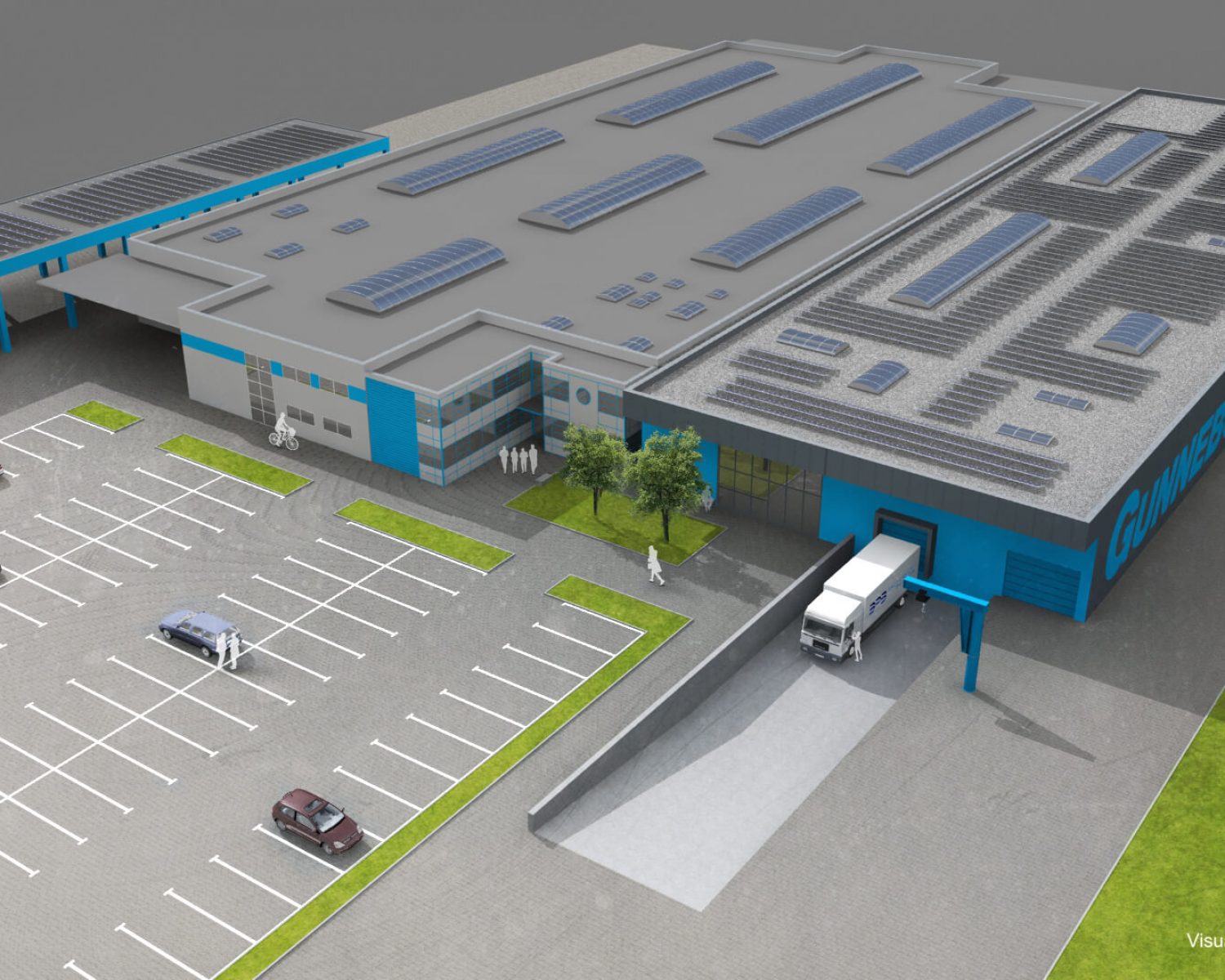 Referenz Produktionshalle Gunnebo