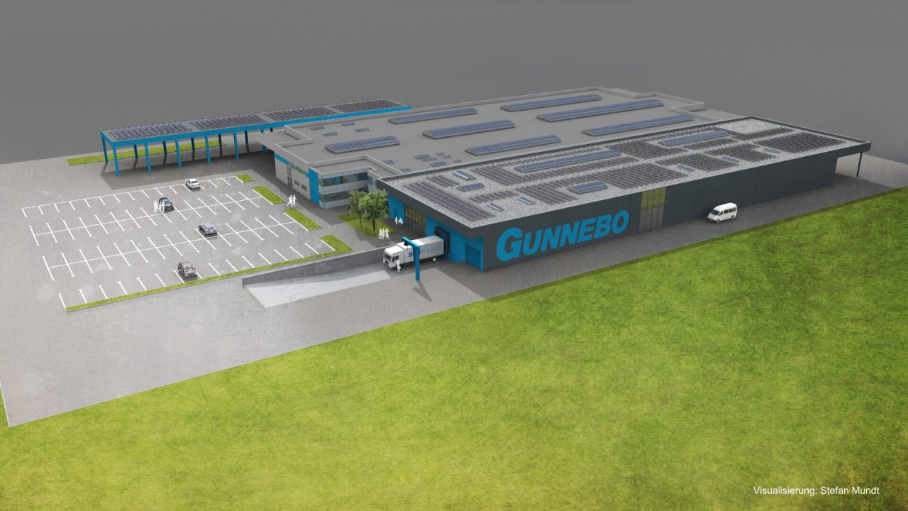 Referenz Produktionshalle Gunnebo