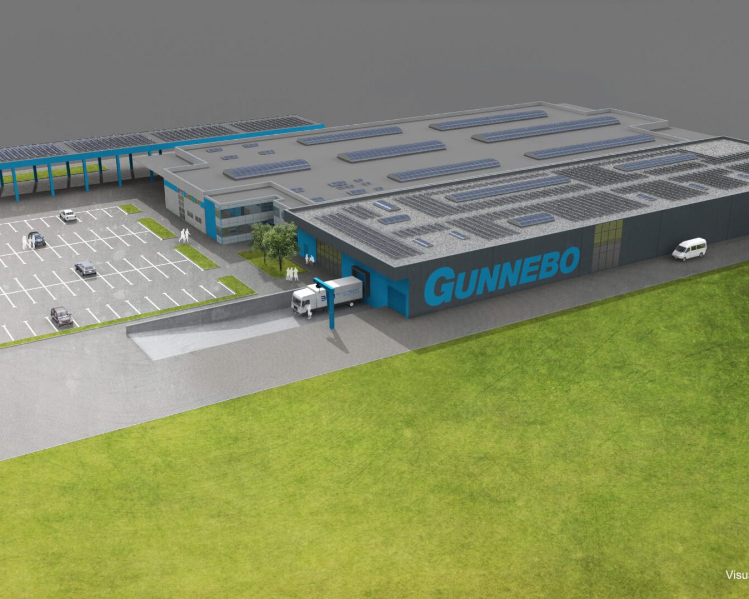 Referenz Produktionshalle Gunnebo